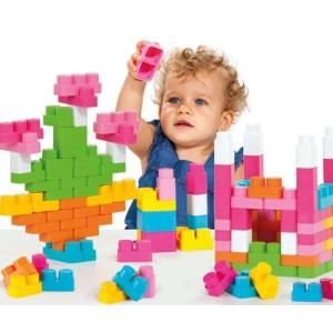 Caja de 90 Bloques Molto Niña Baby Land Rosa