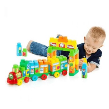 Tren de 28 Piezas de Armar Bloques