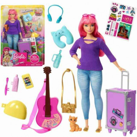 1. Barbie Mattel viajera por el mundo 32.4 cm