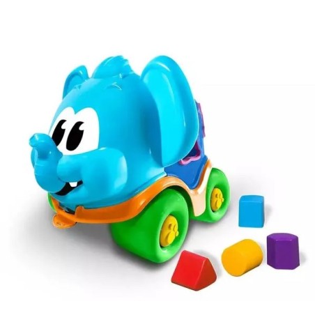 Carrito bolofante con formas geometricas de encaje