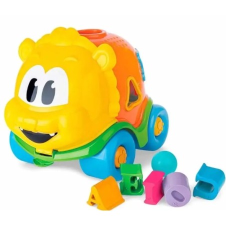 Carrito bololeo con formas geometricas de encaje