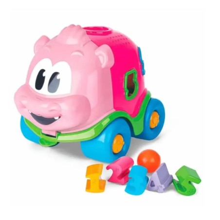 Carrito bolopotamo con formas geometricas de encaje