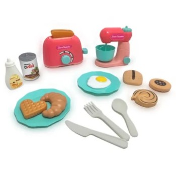 Kit de tostdora y batidora con instrumentos de cocina