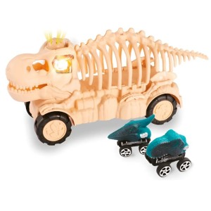 Auto dinocar Esqueleto con 2 autitos