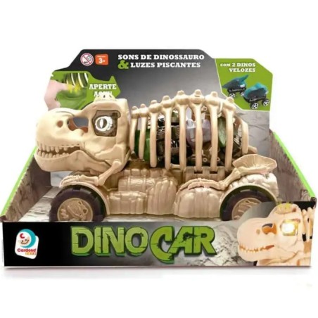 Auto dinocar Esqueleto con 2 autitos
