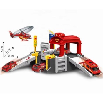 Estacion de bombero con 1 auto