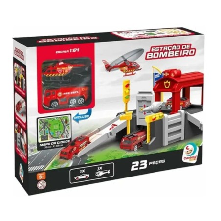 Estacion de bombero con 1 auto