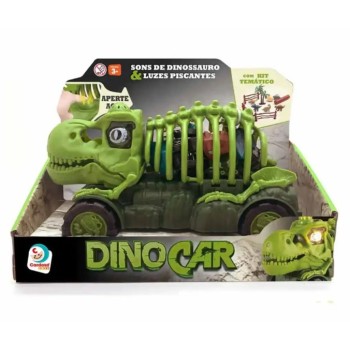 Auto dinocar verde con 2 autitos