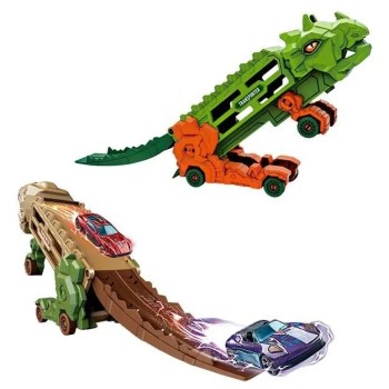 Remolque t rex relampago con 1 autito