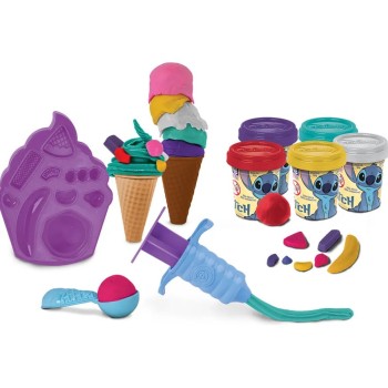 Kit de heladeria stitch en plastilina