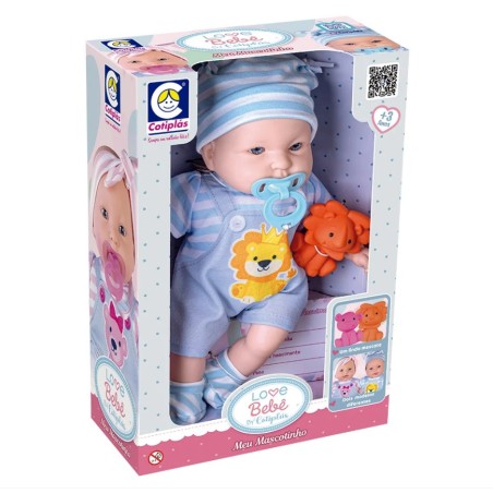 Muñeco love beb con mascota nino
