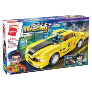 QMAN BLOQUES COCHE CARRERA