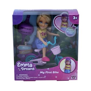 Muñeca Emma Mi Primera Bicicleta