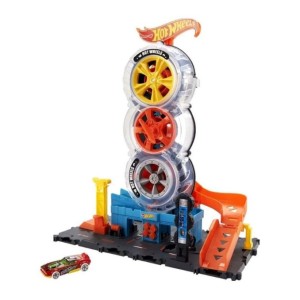 Vehículo Hot Wheels City Súper Tienda De Llantas