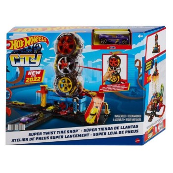 Vehículo Hot Wheels City Súper Tienda De Llantas
