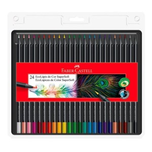 Colores Largos Faber Castell Supersoft X 24 Und
