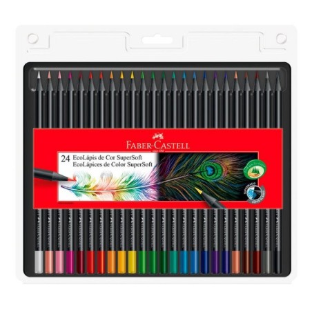 Colores Largos Faber Castell Supersoft X 24 Und