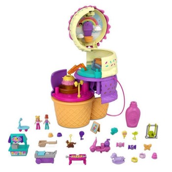 Set Polly Pocket Mundos Sorpresas Helado