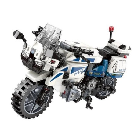 QMAN BLOQUES MOTOCICLETA DE POLICIA