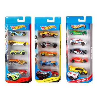 Autos Básicos Hot Wheels Pack X 5 Und Surtido
