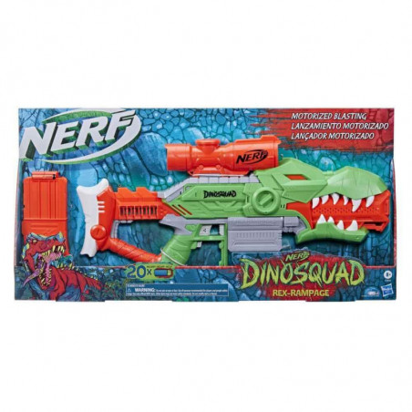 Pistola Hasbro Nerf Dinosquad Rex Rampage 10 dardos