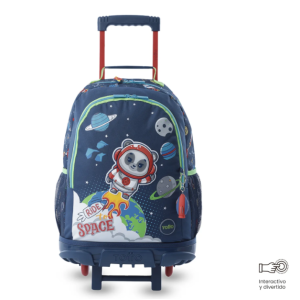 Mochila TOTTO RUE BOMPER + LIBRO PARA COLOREAR PANDA SPACE 3UY T.L