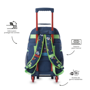 Mochila TOTTO RUE BOMPER + LIBRO PARA COLOREAR PANDA SPACE 3UY T.L