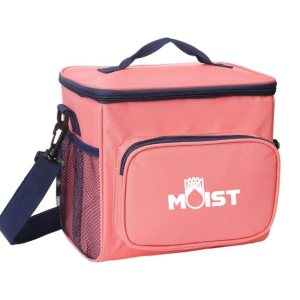 Lonchera Térmica Moist Impermeable con Correa de Hombro Ajustable Color Rosado