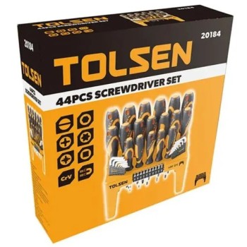 Juego de destornilladores Tolsen 44 piezas