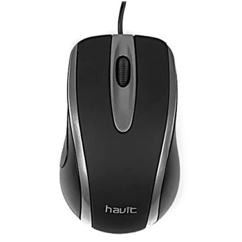 Mouse USB Havit Ms753 Negro+Gris