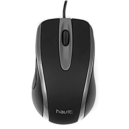 Mouse USB Havit Ms753 Negro+Gris