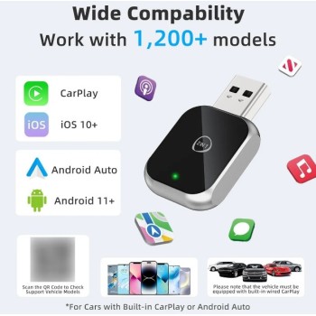 Wireless Adaptador para auto - Car play y Android Auto