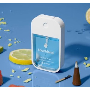 Sanitizador de Manos Hidratate Touchland Fragancia Sándalo Azul