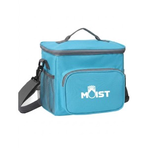 Lonchera Térmica Moist Impermeable Celeste c/ Correa de hombro
