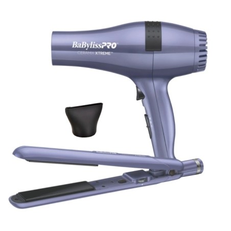 Pack Ceramic Xtreme Plancha 9555+Secador 5572 Violeta Babyliss