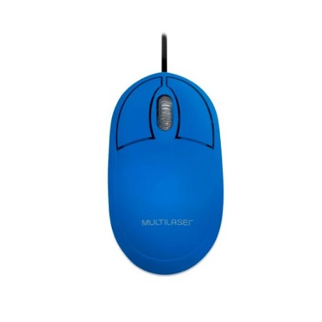 Mouse Multilaser Classic Azul (MO305)