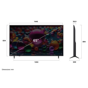 TV LG UHD AI SMART 4K de 65" 2025 con control magic