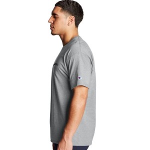 POLERA CHAMPION ESTAMPADO GRANDE COMPLETO TALLA - S COLOR - OXFORD GRAY