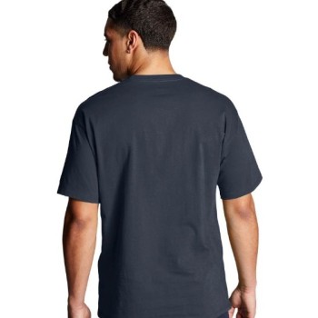 POLERA CHAMPION ESTAMPADO GRANDE WHITE TALLA - L COLOR - NAVY