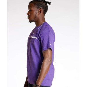 POLERA CHAMPION ESTAMPADO GRANDE WHITE TALLA - M COLOR - PURPLE PR