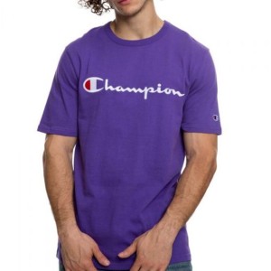 POLERA CHAMPION BORDADO GRANDE COMPLETO TALLA - L COLOR - PURPLE
