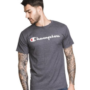 POLERA CHAMPION ESTAMPADO GRANDE WHITE TALLA - L COLOR - GRANITE HEAT