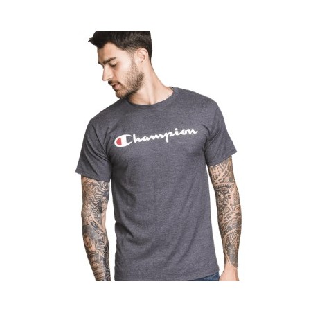 POLERA CHAMPION ESTAMPADO GRANDE WHITE TALLA - L COLOR - GRANITE HEAT