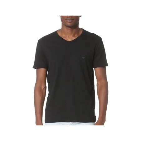 POLERA EMPORIO ARMANI ENGOMADO PEQUEÑO TALLA - M COLOR - BLACK