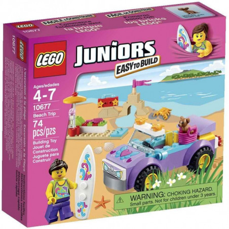 Set Auto Lego Junior Viaje de Playa 74 piezas