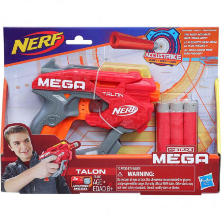 01. Pistola Hasbro Nerf Mega Talon 3 megadardos