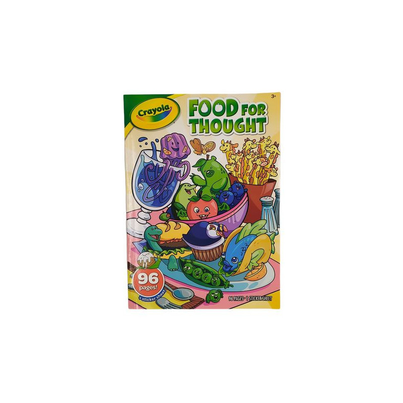 Libro Crayola Food for throught para colorear de alimentos