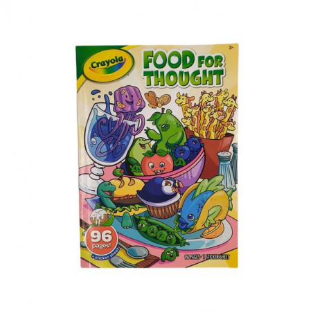 Libro Crayola Food for throught para colorear de alimentos