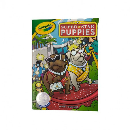 1. Libro Crayola Superstar Puppy para colorear cachorros