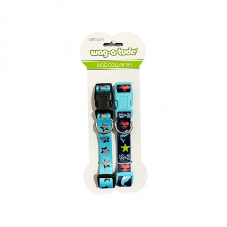 Pack x 2 collar para perro Wag-a-tude con diseño (CONSULTA DISPONIBILIDAD Y PRECIO FINAL POR WHATSAPP)